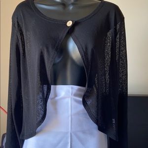 Sheer black cardigan